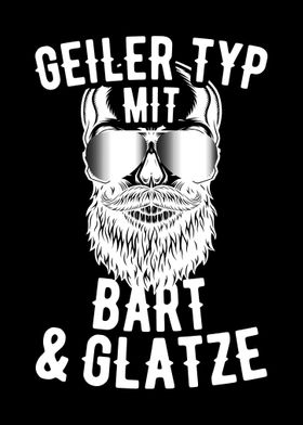 Geiler Typ Mit Bart Glatze