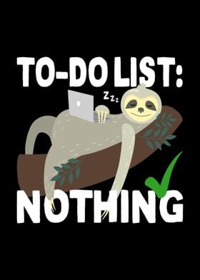 ToDo List Nothing Sloth