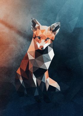 Low Poly Fox Cold Version