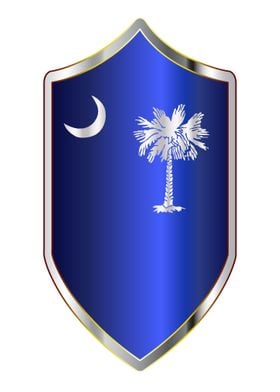 South Carolina Flag Shield