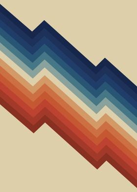 70s Striped Mountain Slope