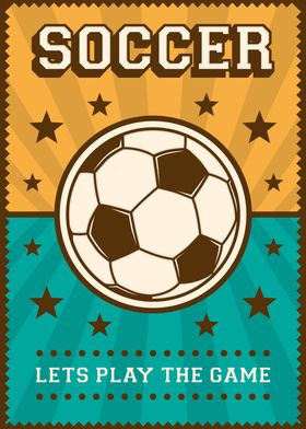 Retro Soccer Poster