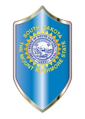 South Dakota Flag Shield