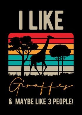 Funny Giraffe Lover