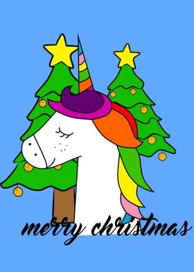 cute unicorns christmas 