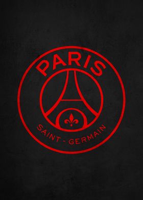 Cadre déco en plexiglas 21cmx29.7cm épais. 3mm psg paris saint germain  maillot rouge