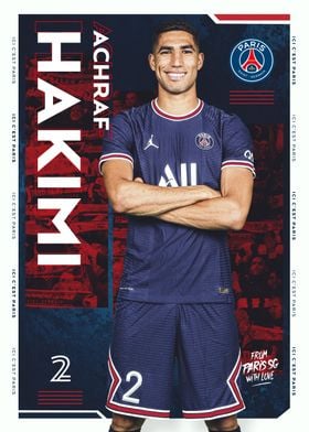 2022/23 Nike Achraf Hakimi PSG Home Jersey - SoccerPro