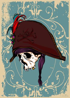 Pirates skull and hat 