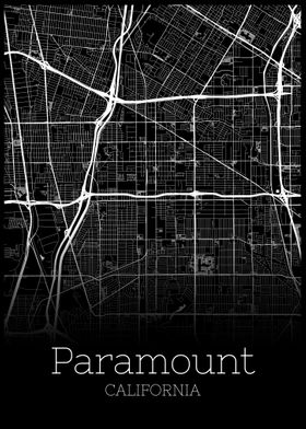 Paramount California map