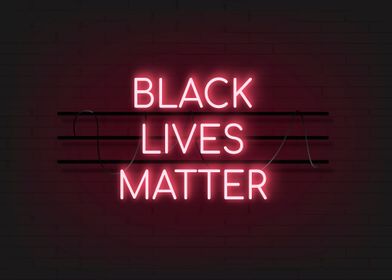 Neon Lights BLM Movement