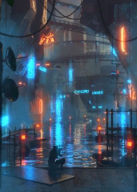 Riverside Cyberpunk City