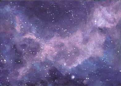 Violet Galaxy painting