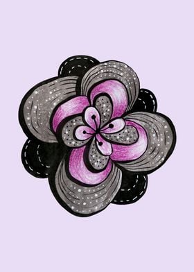 Abstract Flower Purple