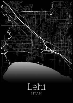 Lehi Utah city map