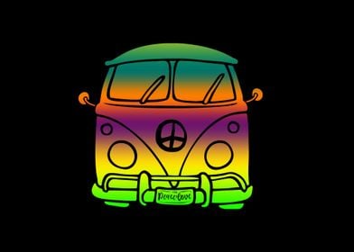 Hippie van