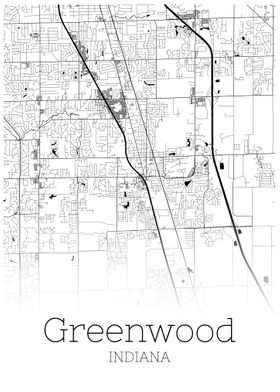 Greenwood Indiana map 