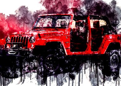 2017 Jeep Wrangler Red Roc