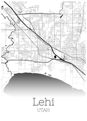 Lehi Utah map