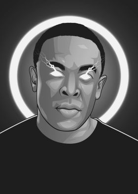 Dr Dre Grayscale