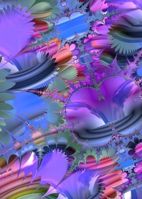 Funky Jewel Tone Fractal