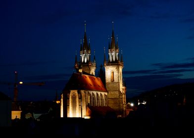 Prague Church Night