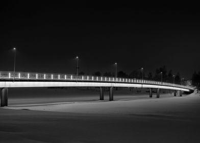 Bridge On A Winter Night