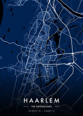 City Map Haarlem Blueprint