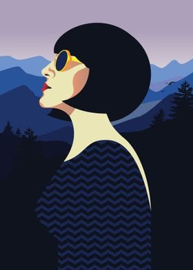 Retro Woman Art 8