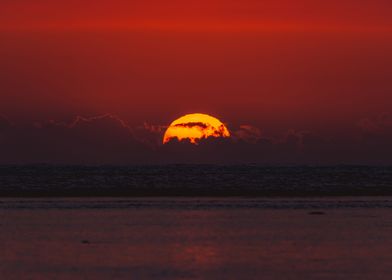 Cloudy sunset