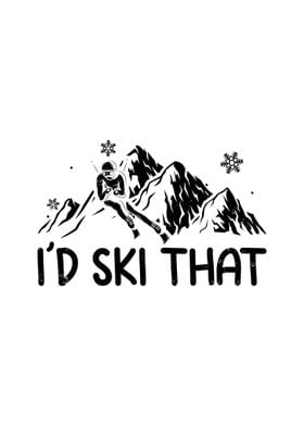 Id Ski That Skiing Gifts