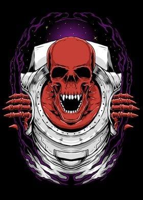 red skull astronaut