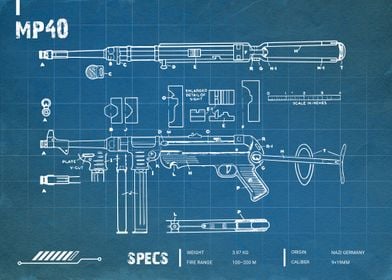 Mp40 weapon blueprint