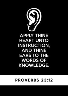 Proverbs 23 12