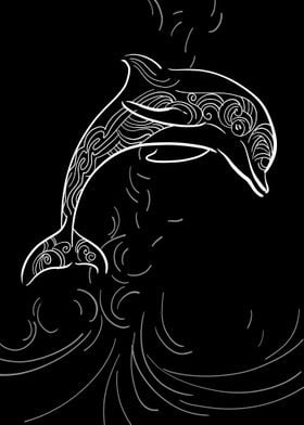 Dolphin ocean decorative