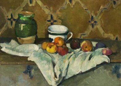 Jar Cup and Apples