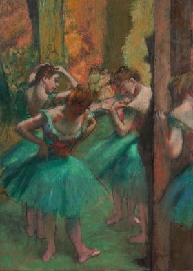 Dancers Pink and Green