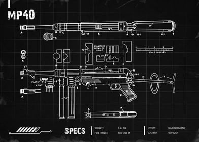 Mp40 gum blueprint