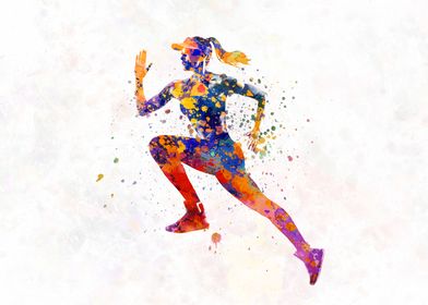 Female runner 