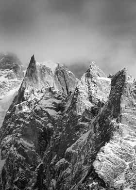 Aiguille du Plan B and W