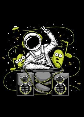 astronaut disc jockey