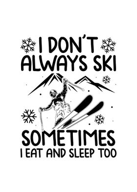 Skier ApresSki Party Gift