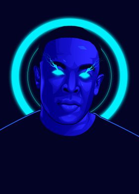 Dr Dre Neon Art