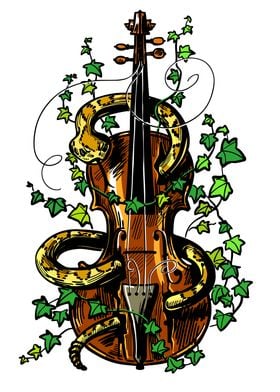 Violin and snake