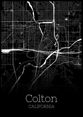 Colton California city map