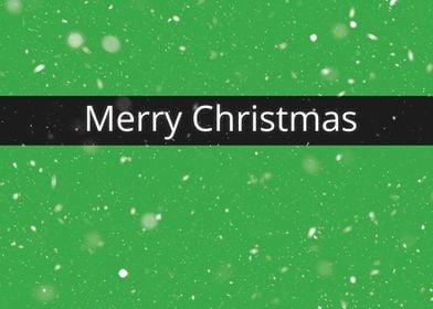 Dark Green Merry Christmas