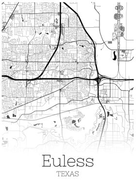 Euless Texas map