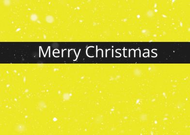 Yellow Merry Christmas