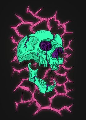 Neon Drought Skull