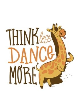 Giraffe animal dancing