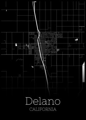 Delano California city map